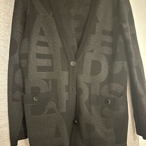 Karl Lagerfeld Black Cardigan with Button Details